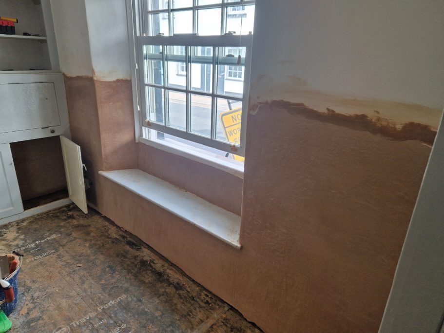 DPC injection wall after DPC injection